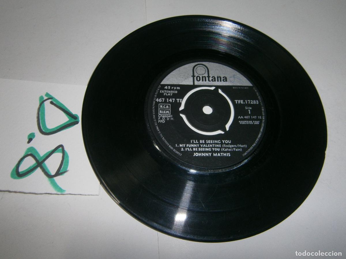 Discos de vinilo: ANTIGUO SINGLES VINILO - JOHNNY MATHIS - Foto 2