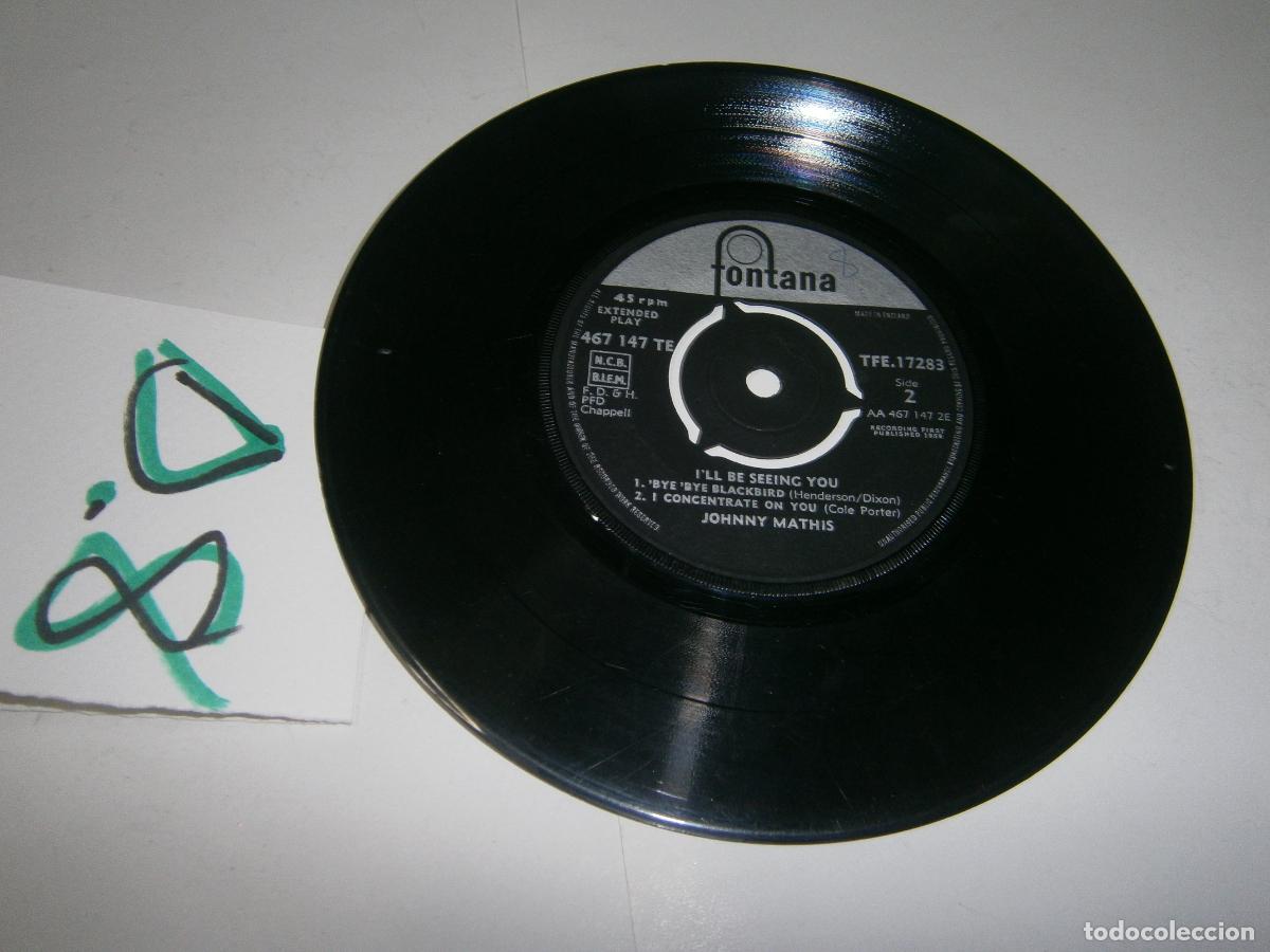 Discos de vinilo: ANTIGUO SINGLES VINILO - JOHNNY MATHIS - Foto 1
