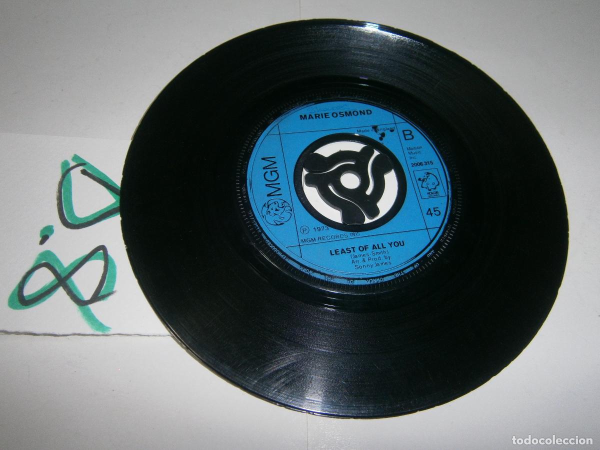 Discos de vinilo: ANTIGUO SINGLES VINILO - MARIE OSMOND - Foto 2