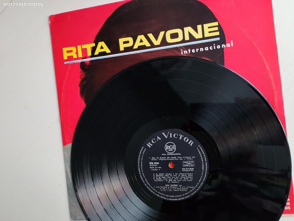 Discos de vinilo: Rita Pavone &lrm;&ndash; Internacional ed espa&ntilde;ola 1965 - Foto 2