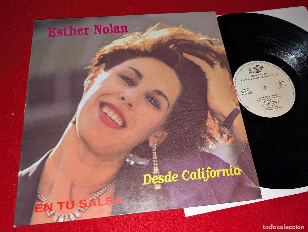 Disques de vinyle: ESTHER NOLAN Desde California en tu salsa LP 1992 Tritono SPAIN ESPA&Ntilde;A LATIN