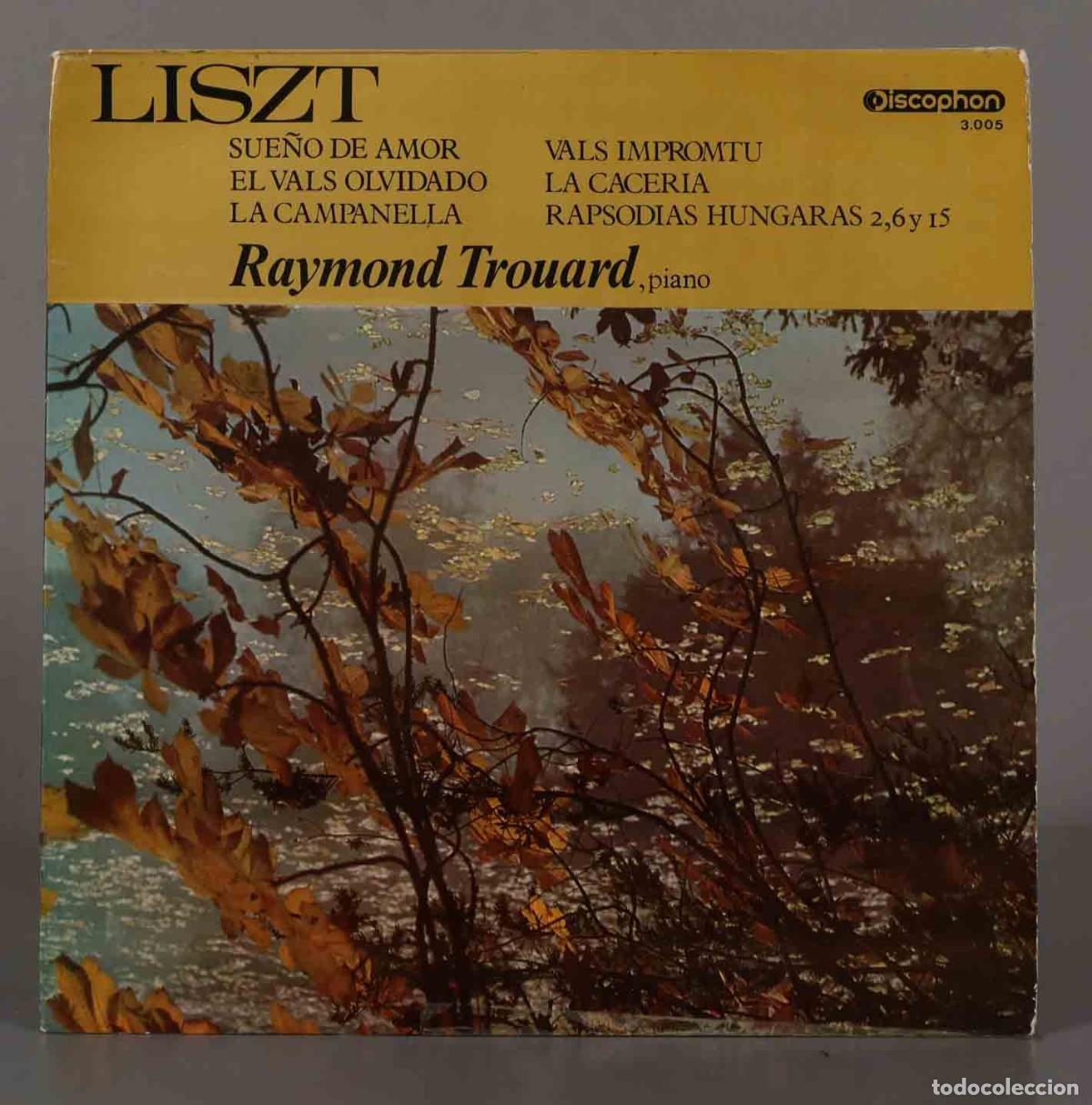 Vinyl records: LP. La Campanella / Vals Impromptu / La Caceria / Rapsodias Hungaras 2, 6 Y 15. Trouard LISZT