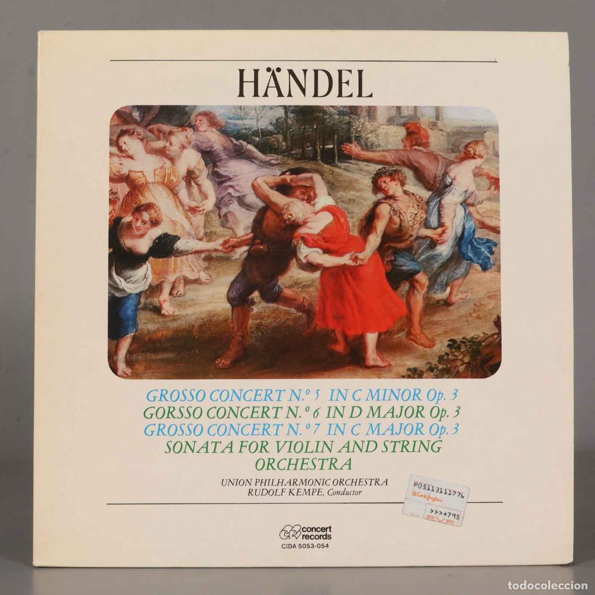 Disques de vinyle: LP. HANDEL. GROSSO CONCERT 5 6 7. KEMPE