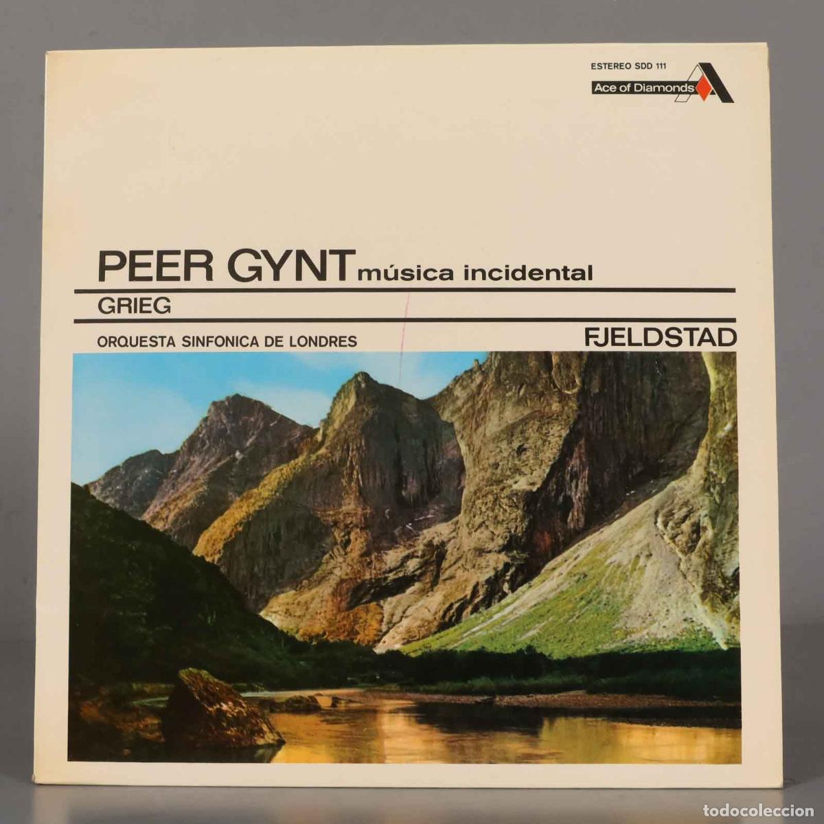 Vinyl records: LP. Grieg / Fjeldstad / Orquesta Sinfonica De Londres &ndash; Peer Gynt M&uacute;sica Incidental