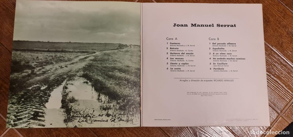 Discos de vinilo: Disco Joan Manuel Serrat dedicado a Machado - Foto 2