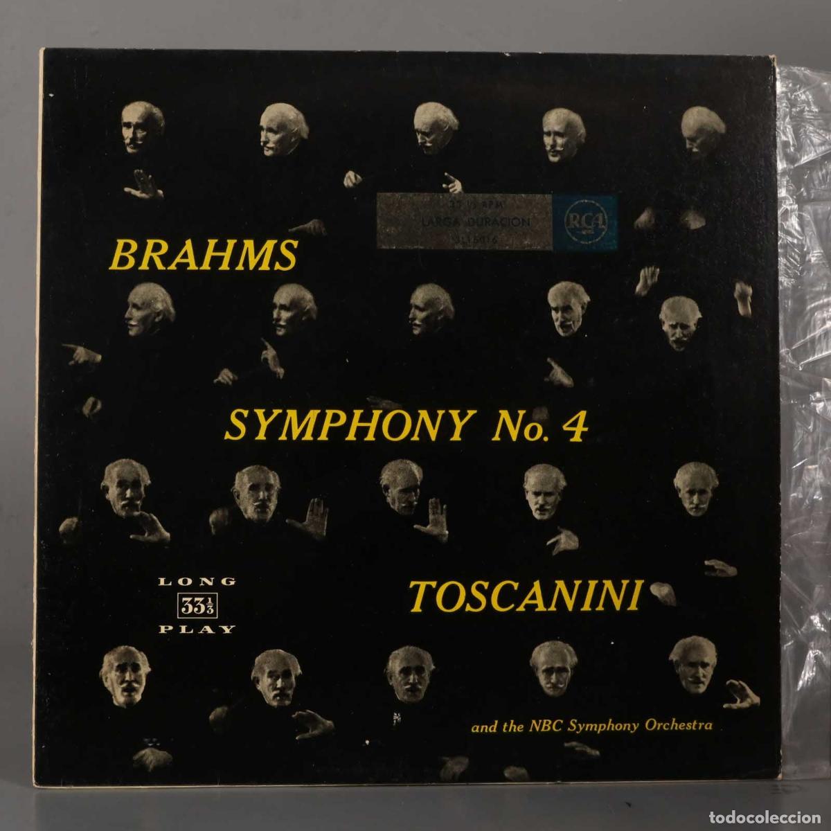 Discos de vinilo: LP. Brahms - Toscanini, NBC Symphony Orchestra &ndash; Symphony No. 4