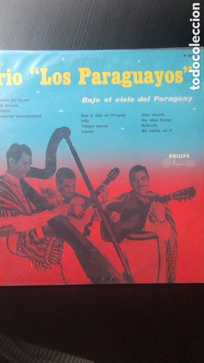 Dischi in vinile: Tr&iacute;o Los paraguayos bajo el cielo del Paraguay