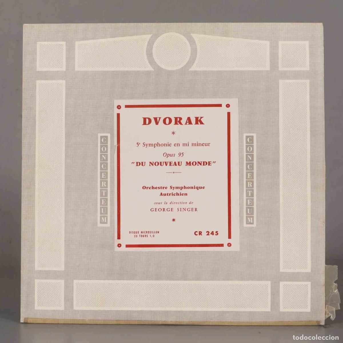 Dischi in vinile: LP. Singer &ndash; Symphonie Du Nouveau Monde DVORAK
