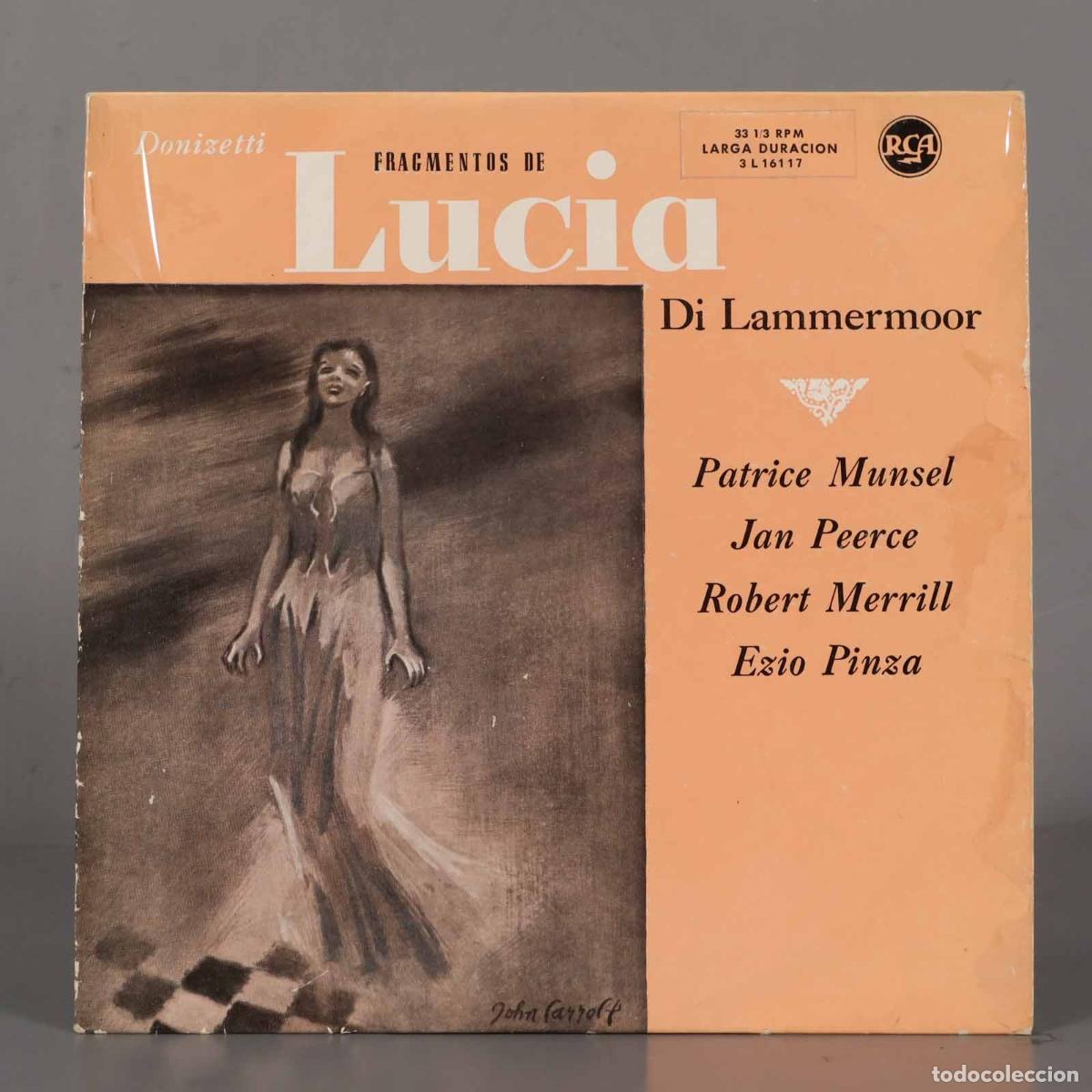Discos de vinilo: LP. FRAGMENTOS DE Lucia Di Lammermoor DONIZETTI PINZA