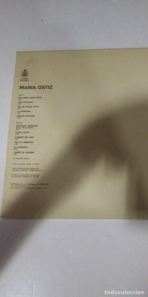 Discos de vinilo: Mar&iacute;a Ostiz Mar&iacute;a Ostiz - Foto 2
