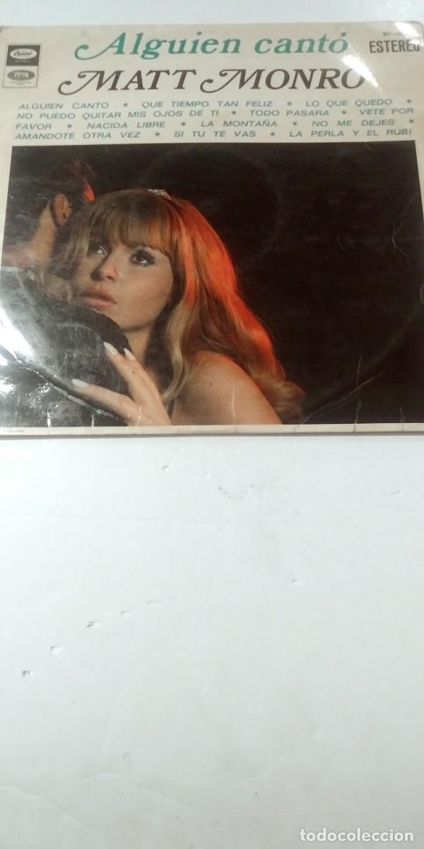 Discos de vinilo: Matt Monro Alguien cant&oacute; - Foto 1