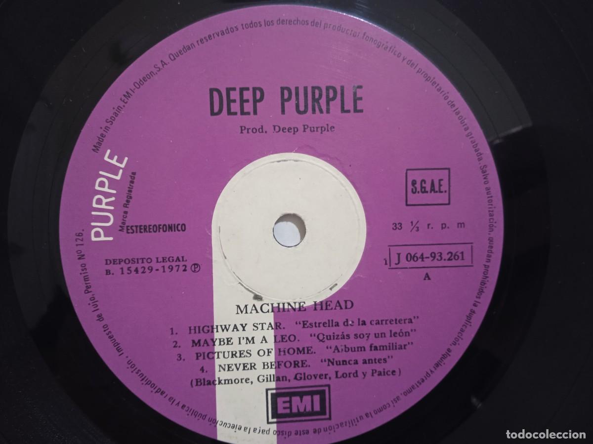 Discos de vinilo: Deep Purple - Machine Head - LP - Gatefold - 1972 - Ed. Espa&ntilde;ola - Foto 5