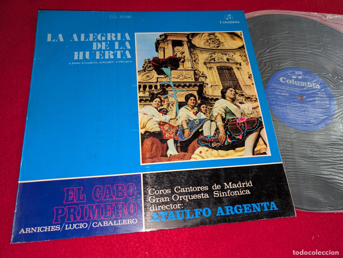 Discos de vinil: MADRID dir Ataulfo Argenta ALEGRIA DE LA HUERTA/CABO PRIMERO Arniches+Lucia+Caballero LP Columbia