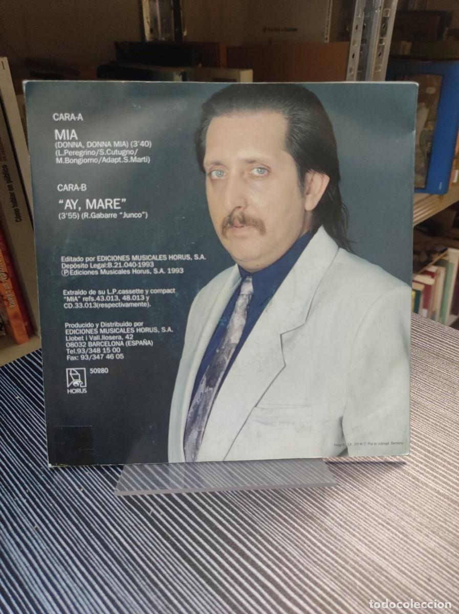 Discos de vinilo: Junco &ndash; Mia / Ay, mare - Foto 2