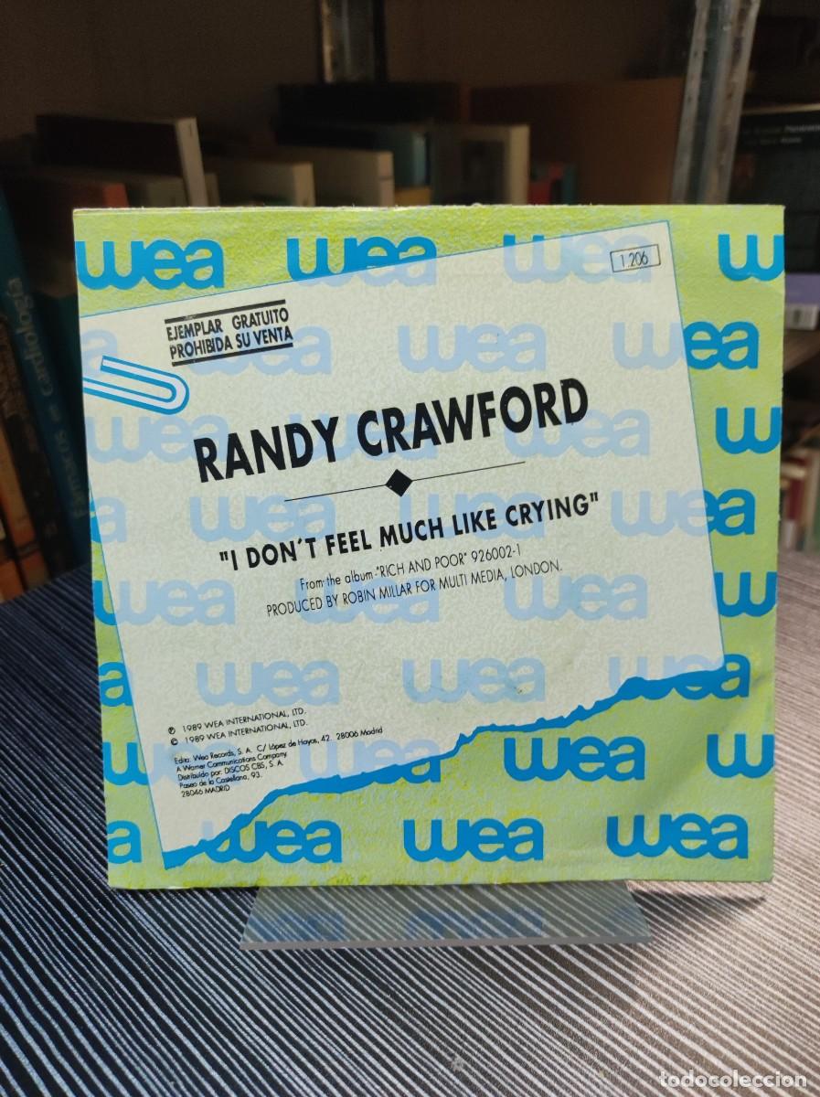 Discos de vinilo: Randy Crawford &ndash; I Dont Feel Much Like Crying - Foto 2