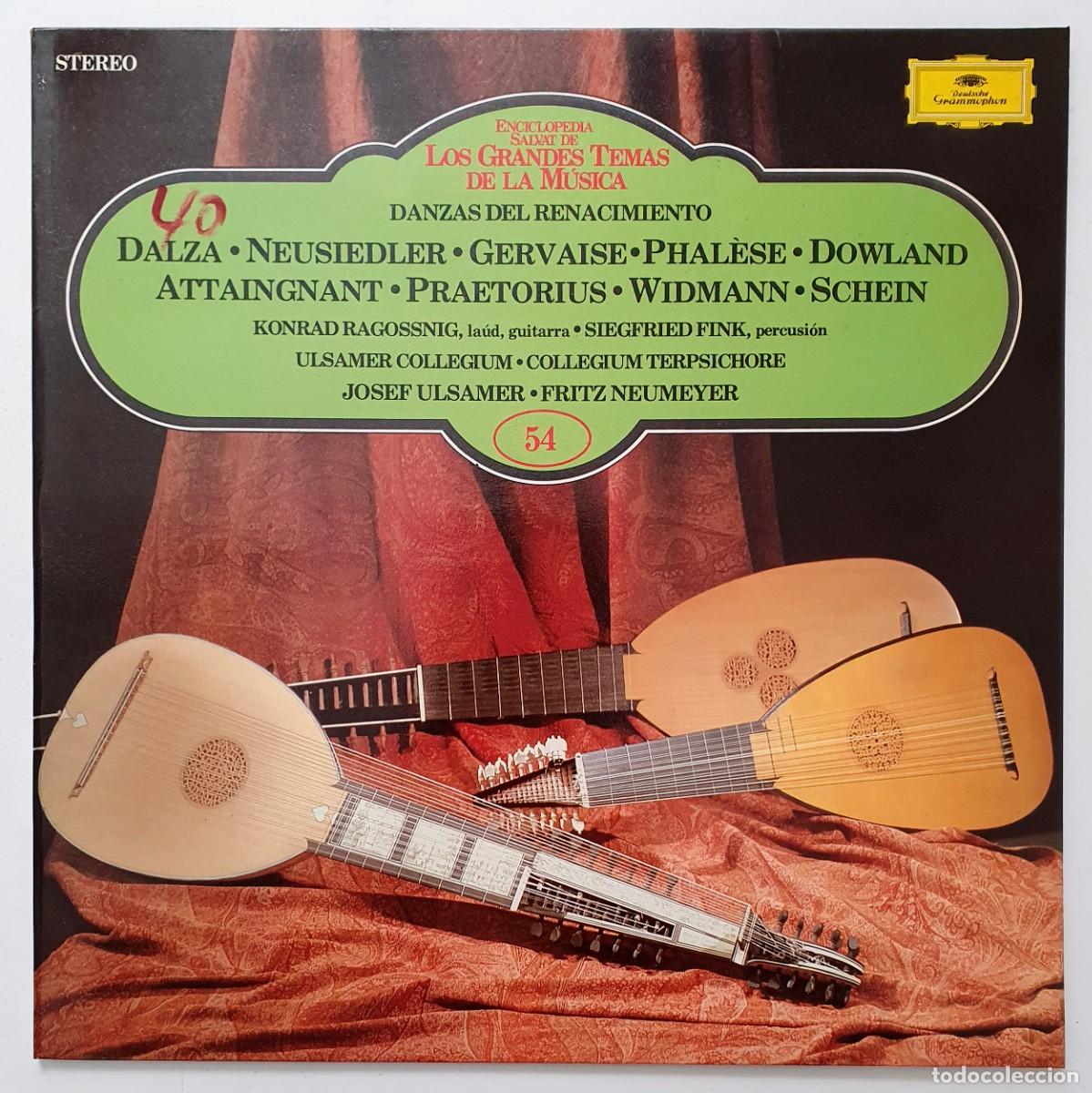 Discos de vinilo: Danzas del renacimiento - Enciclopedia Salvat de Los Grandes Temas de la Musica 54