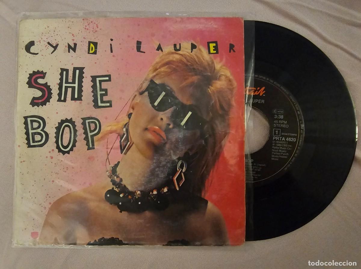 Discos de vinilo: Single 7&rdquo; Cyndi Lauper - &rdquo;She Bop&rdquo; - Foto 3