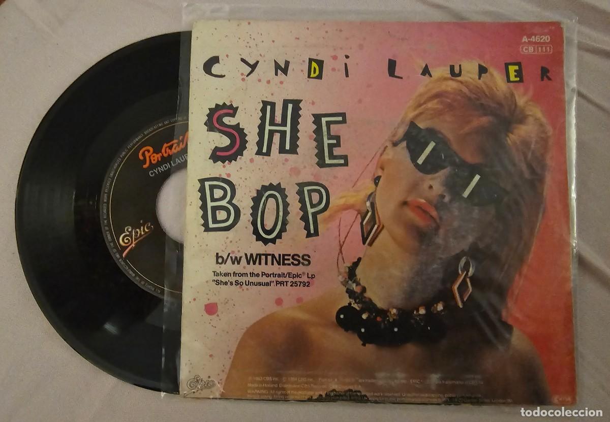 Discos de vinilo: Single 7&rdquo; Cyndi Lauper - &rdquo;She Bop&rdquo; - Foto 4