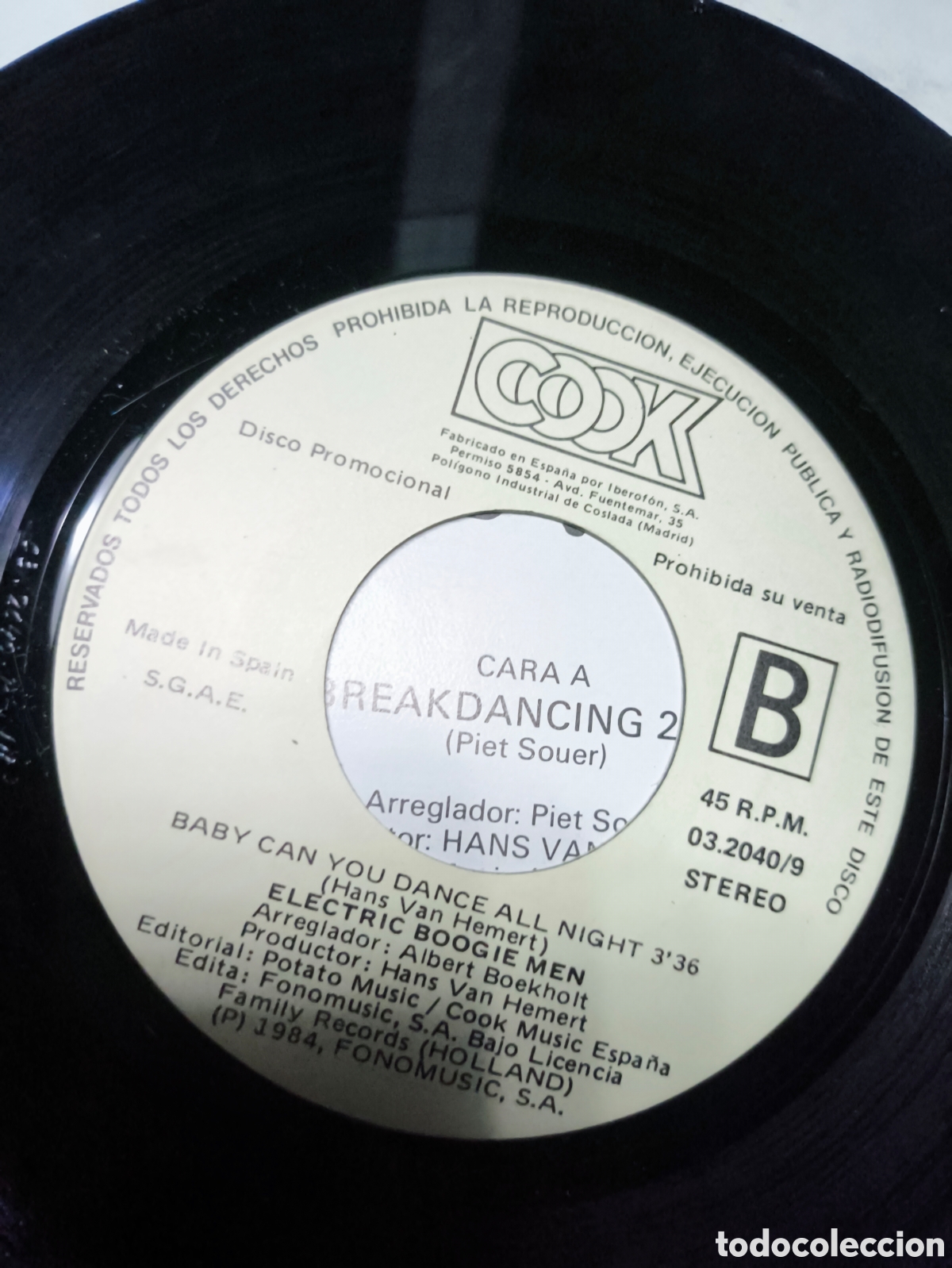 Discos de vinilo: Breakdancing.B.n.30 single - Foto 4