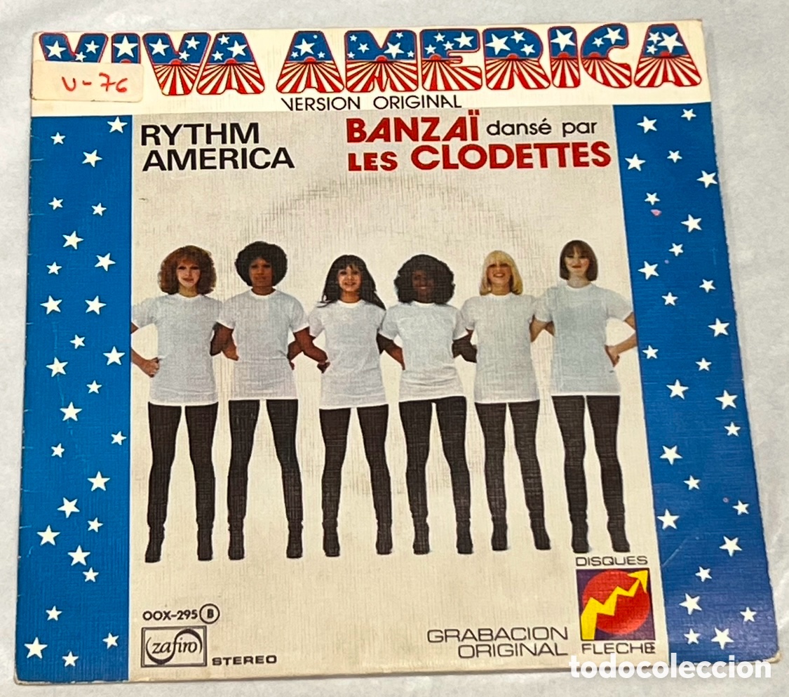 Discos de vinilo: Disco Vinilo Single. Viva Am&eacute;rica. &ldquo;Banzai&rdquo;. 1976. - Foto 1