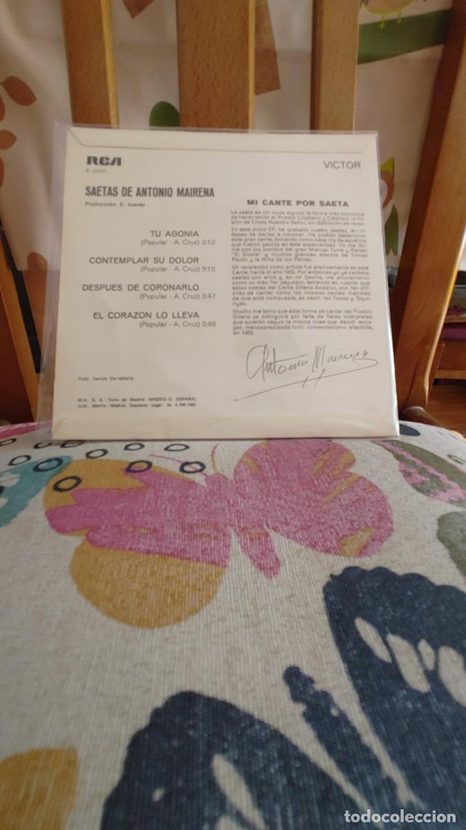 Discos de vinilo: ANTONIO MAIRENA-EP SAETAS-NUEVO - Foto 2