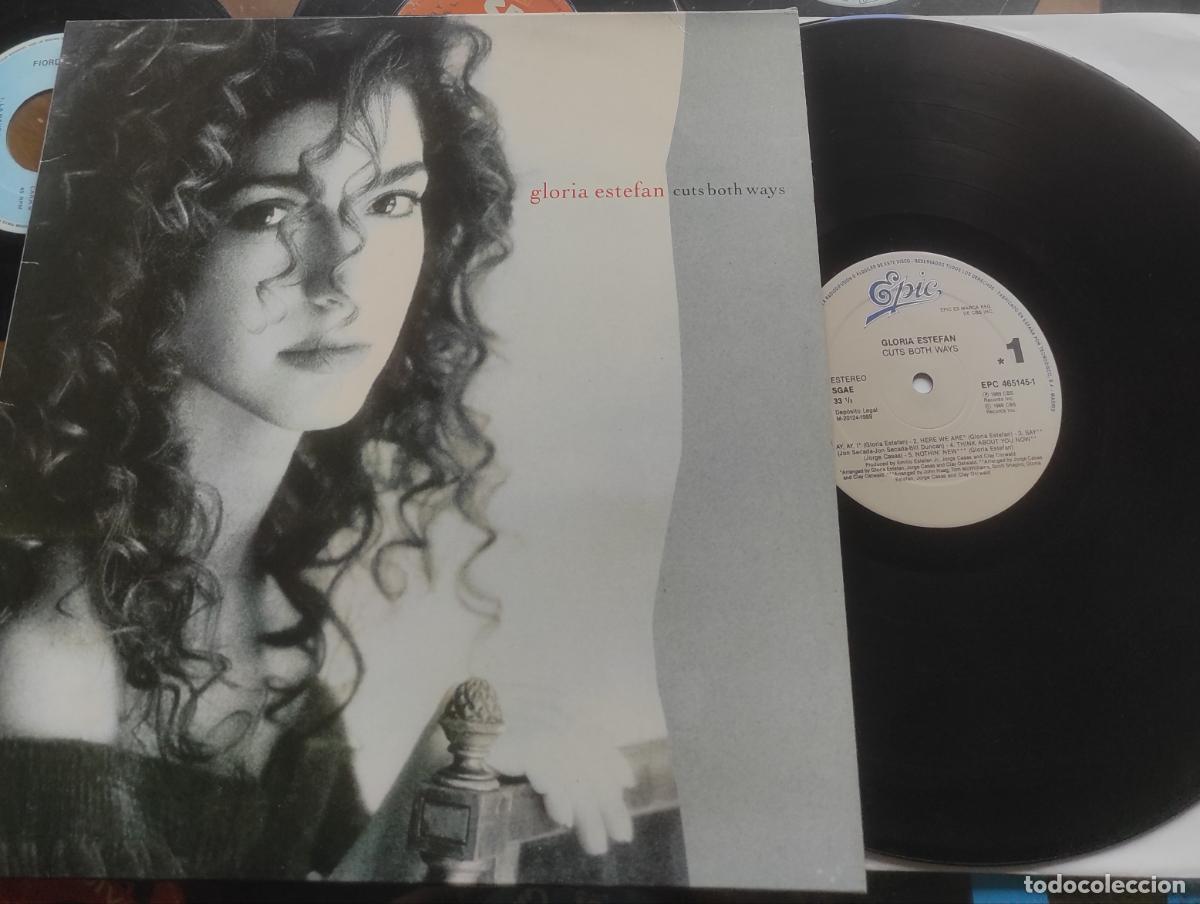 Discos de vinilo: GLORIA ESTEFAN Cuts both ways LP 1989 Epic ESPA&Ntilde;A - Foto 1