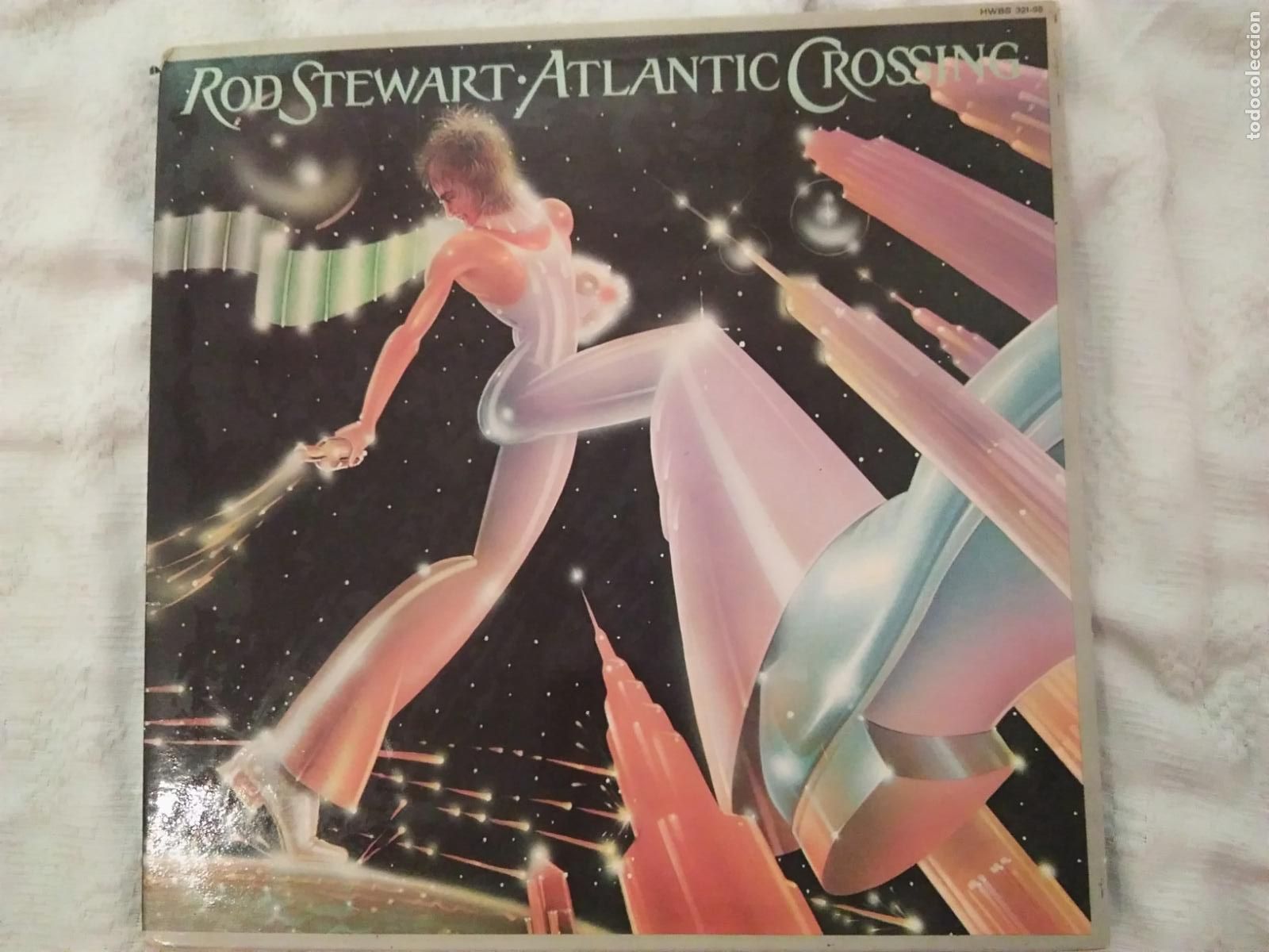 Discos de vinilo: LP ROD STEWART ATL&Aacute;NTIC CROSSING - Foto 1