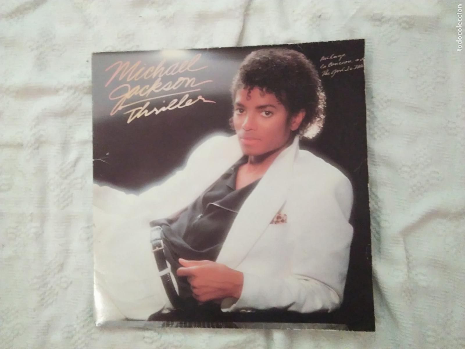 Discos de vinilo: LP MICHAEL JACKSON THRILER 1982 - Foto 2