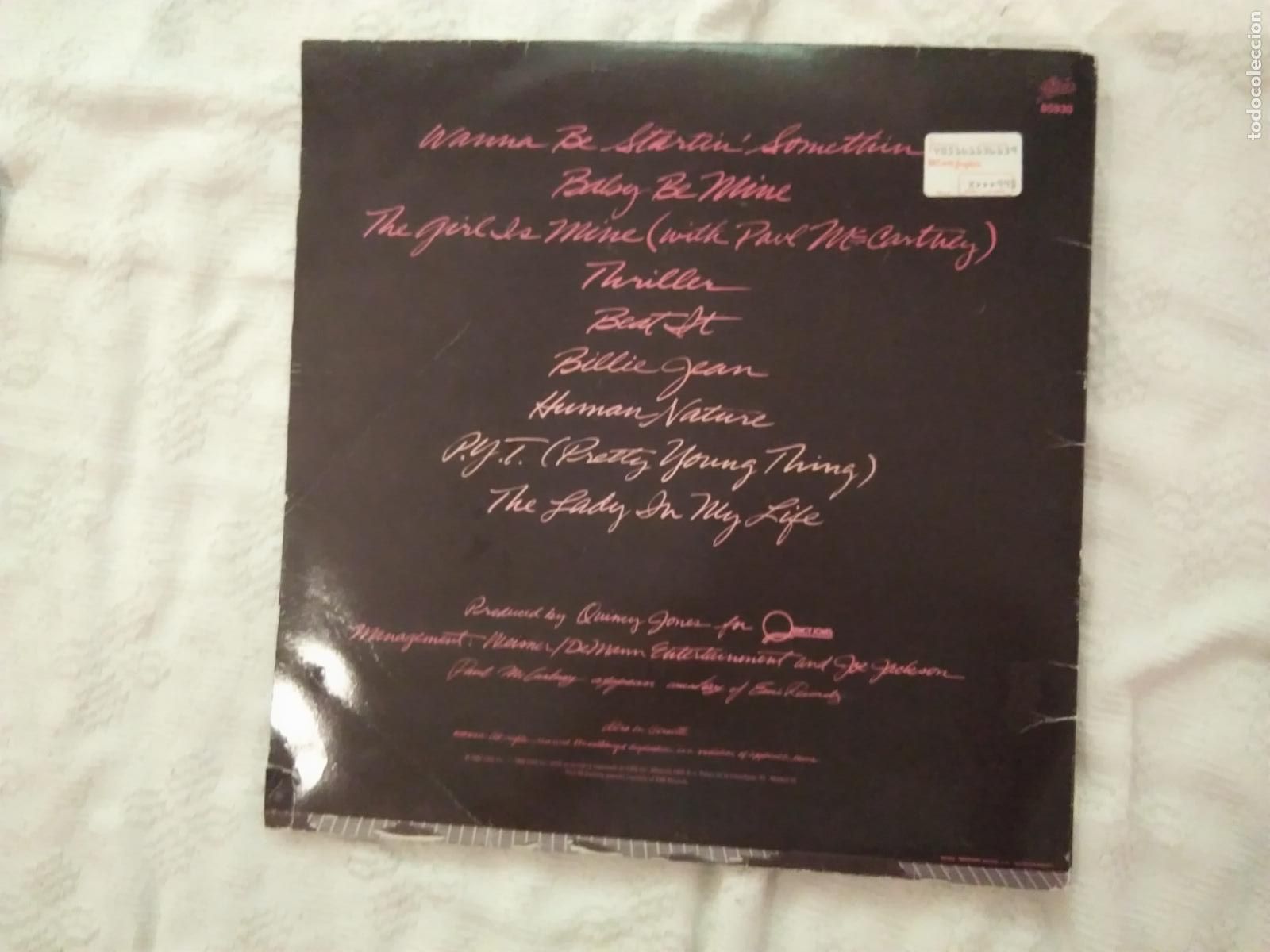 Discos de vinilo: LP MICHAEL JACKSON THRILER 1982 - Foto 7