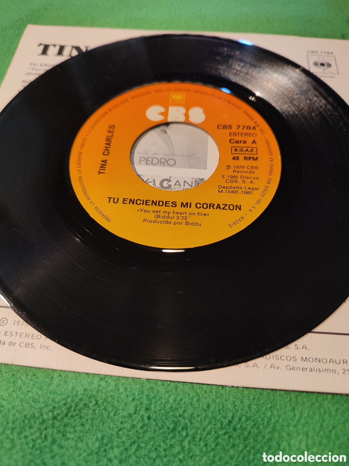 Discos de vinilo: Tina Charles - T&uacute; enciendes mi coraz&oacute;n versi&oacute;n Disco - Foto 3