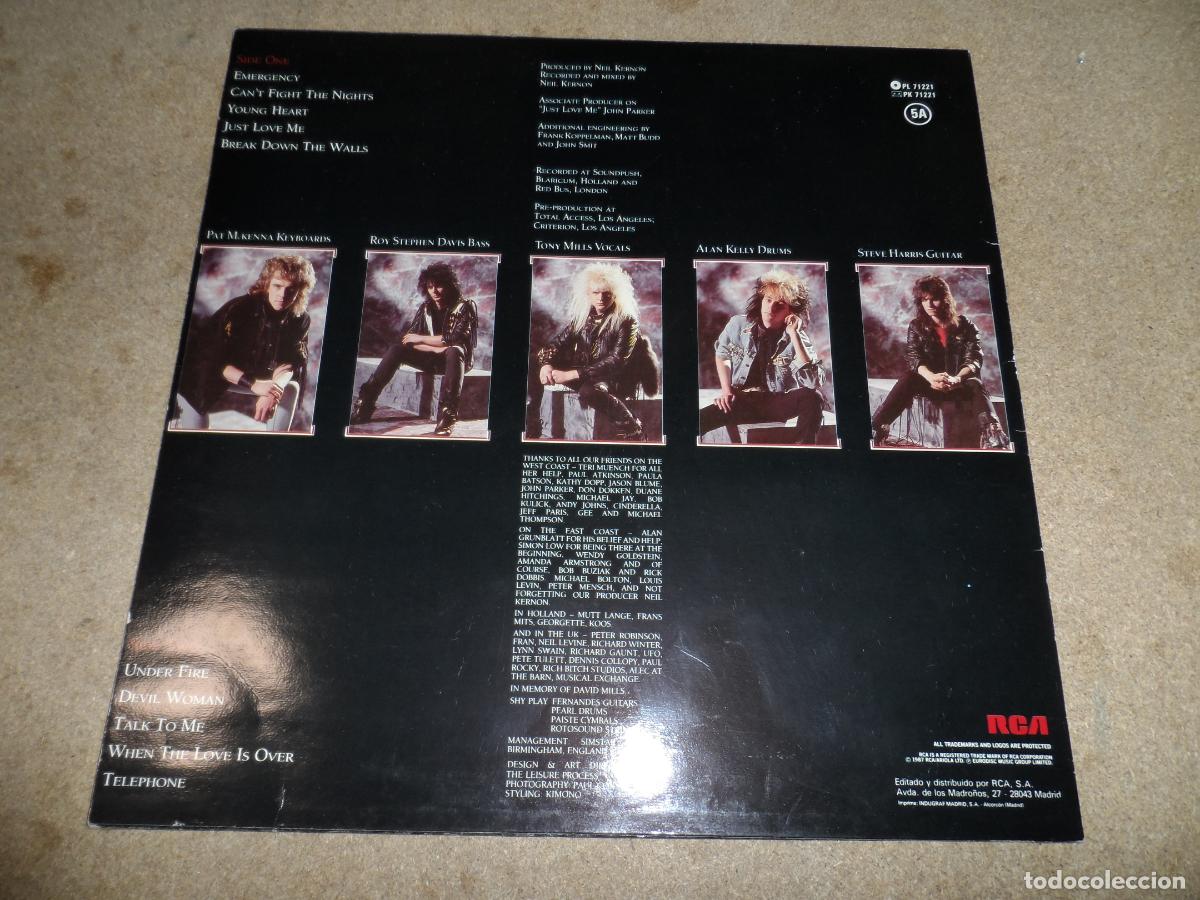 Discos de vinilo: SHY - EXCESS ALL AREAS (SPAIN 1987) - Foto 2