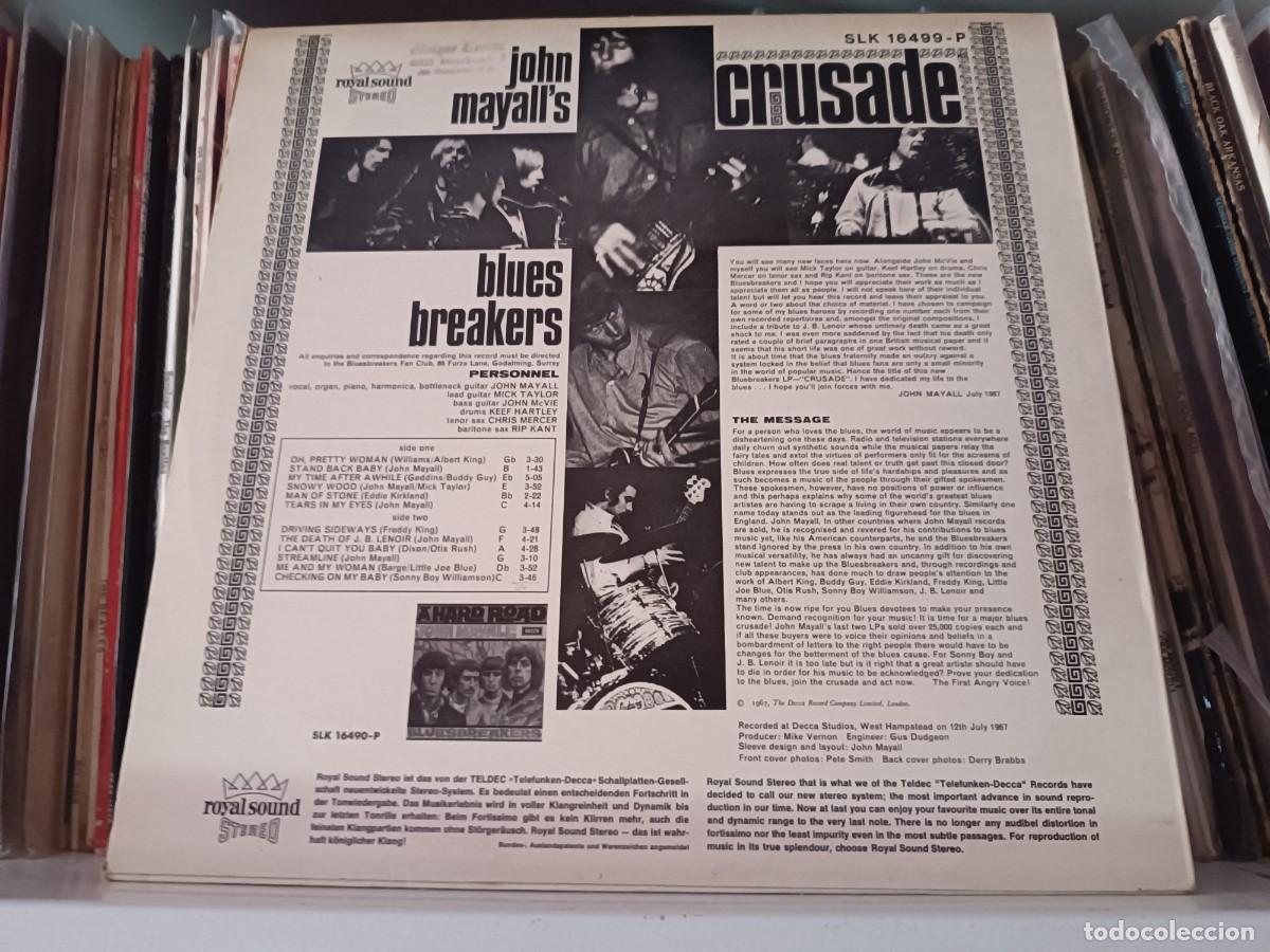 Discos de vinilo: John Mayalls Bluesbreakers &lrm;&ndash; Crusade - lp Germany 1967 - Foto 2