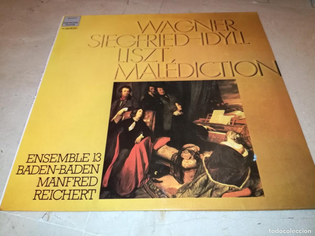 Discos de vinilo: WAGNER SIEGFRIED IDYLL LISZT MALEDICTION-MANFRED REICHERT HARMONIA-EDICI&Oacute;N ESPA&Ntilde;OLA