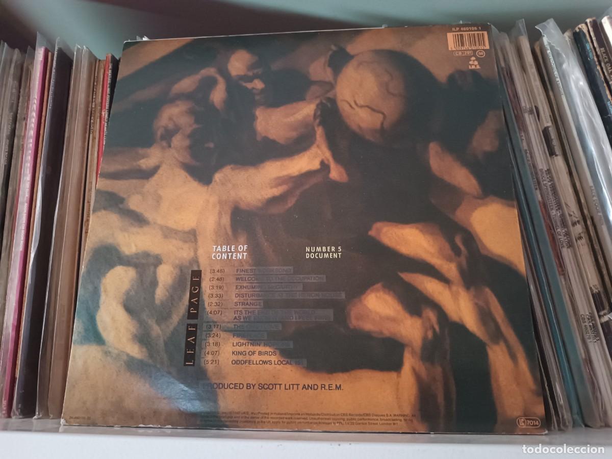 Discos de vinilo: R.E.M. &lrm;&ndash; Document - lp Europe 1987 - Foto 2
