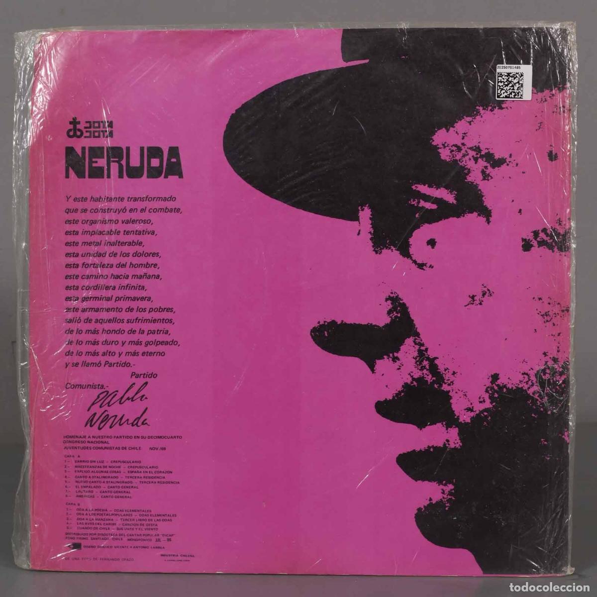 Discos de vinilo: LP. Pablo Neruda &ndash; Le Chili De Pablo Neruda - Foto 2