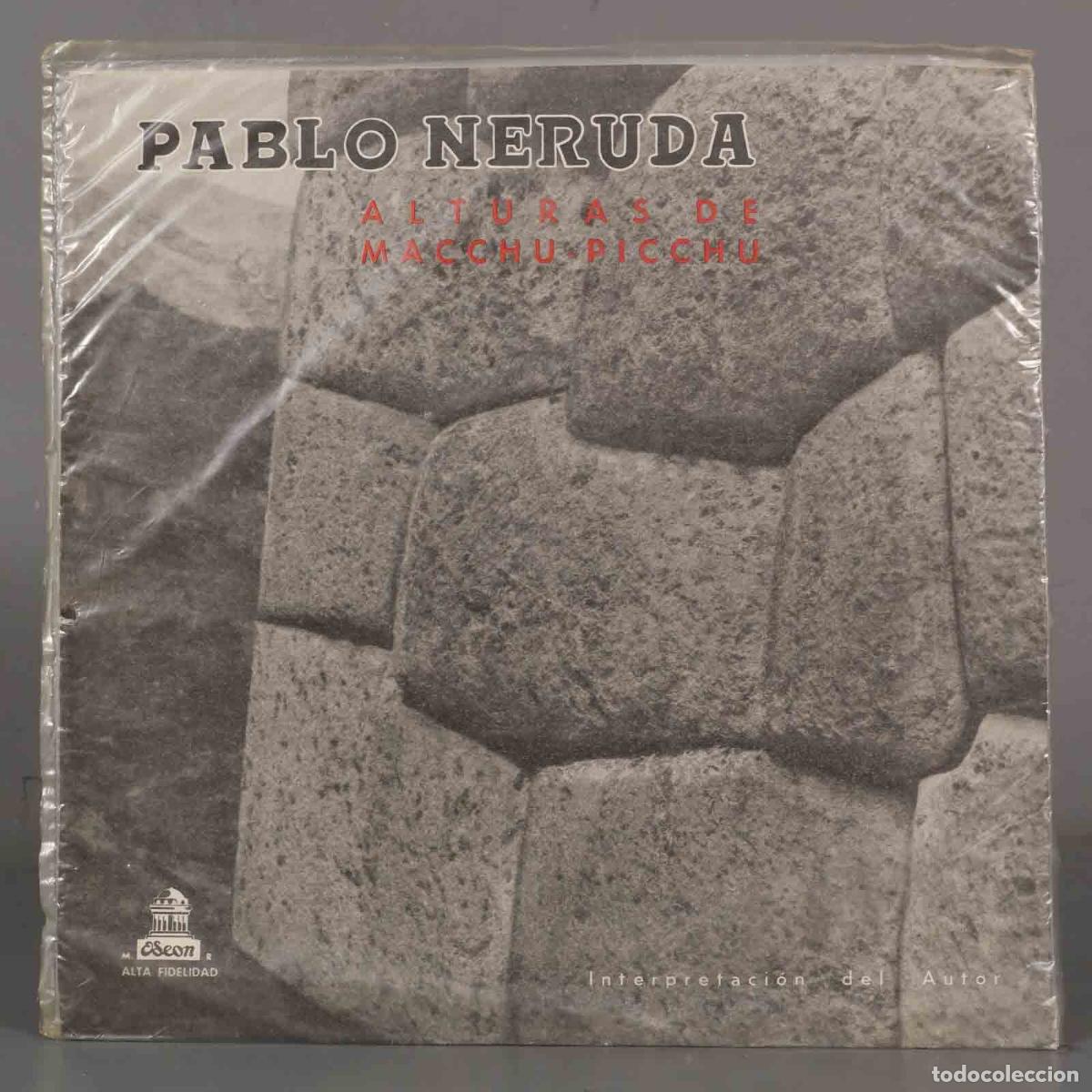 Discos de vinilo: LP. Pablo Neruda &ndash; Alturas De Macchu Picchu - Foto 1