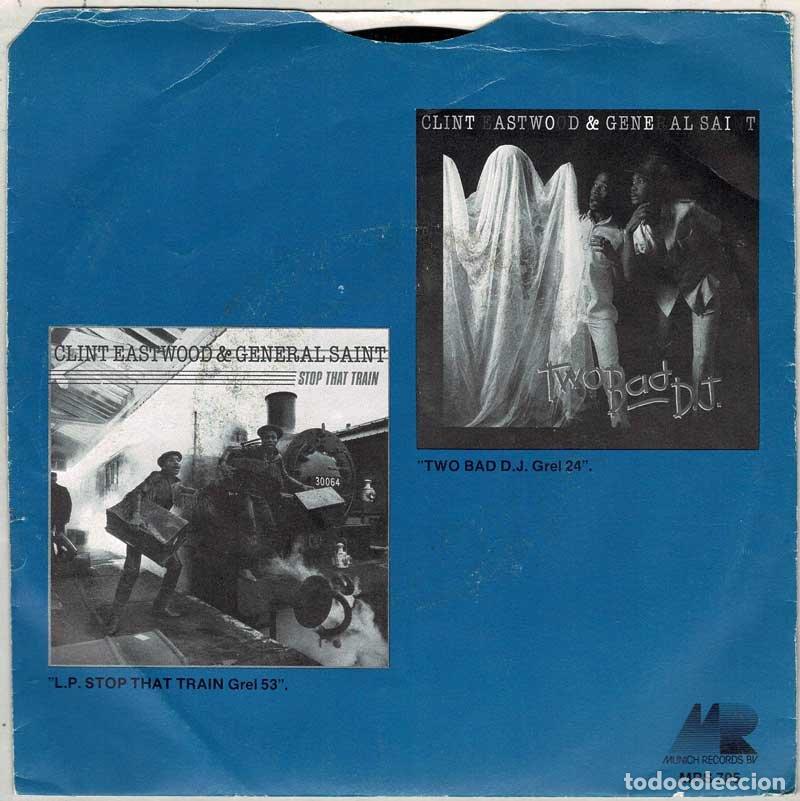 Discos de vinilo: Clint Eastwood & General Saint - Stop That Train. Monkey Man. Single - Foto 2