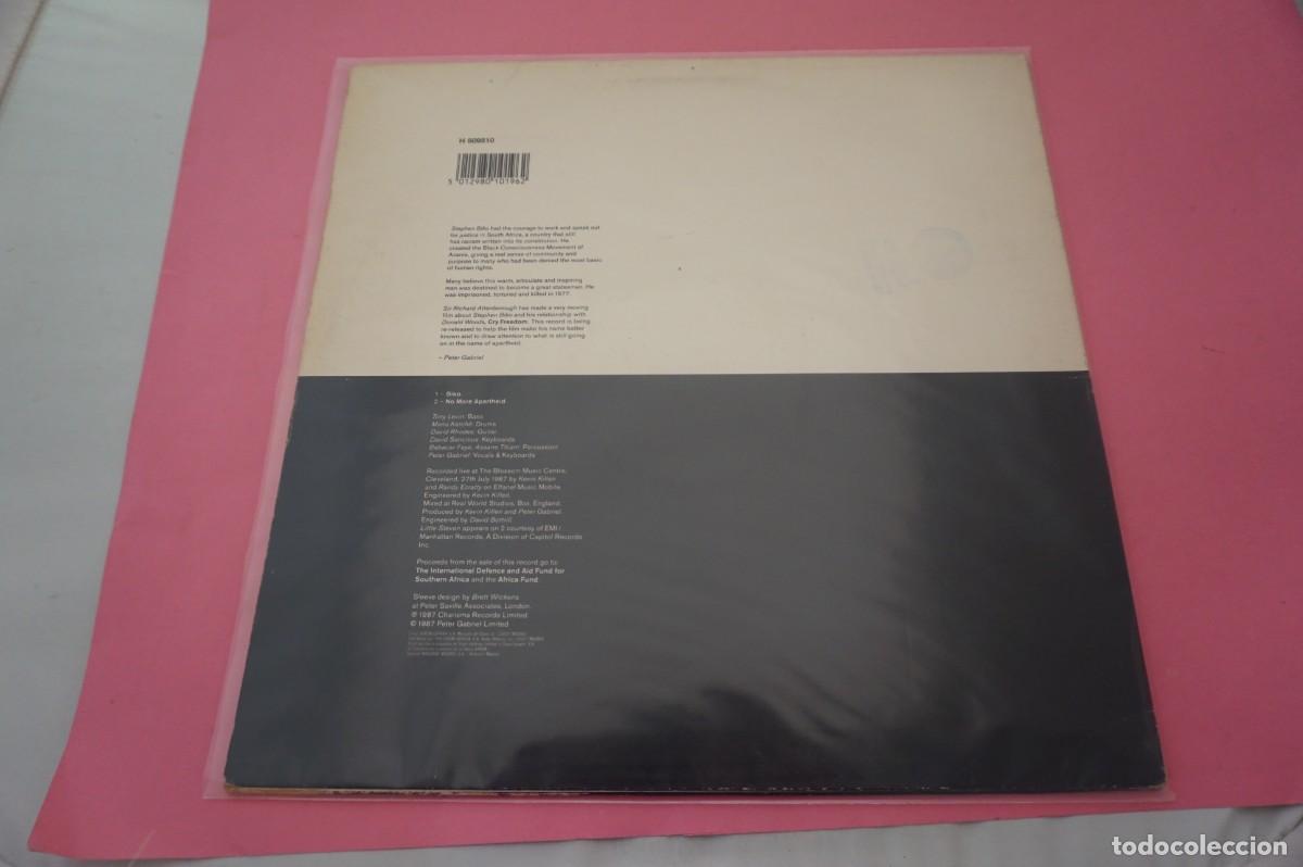 Discos de vinilo: MAXI SINGLE - Peter Gabriel &ndash; Biko - DISCO EN BUEN ESTADO - Foto 3