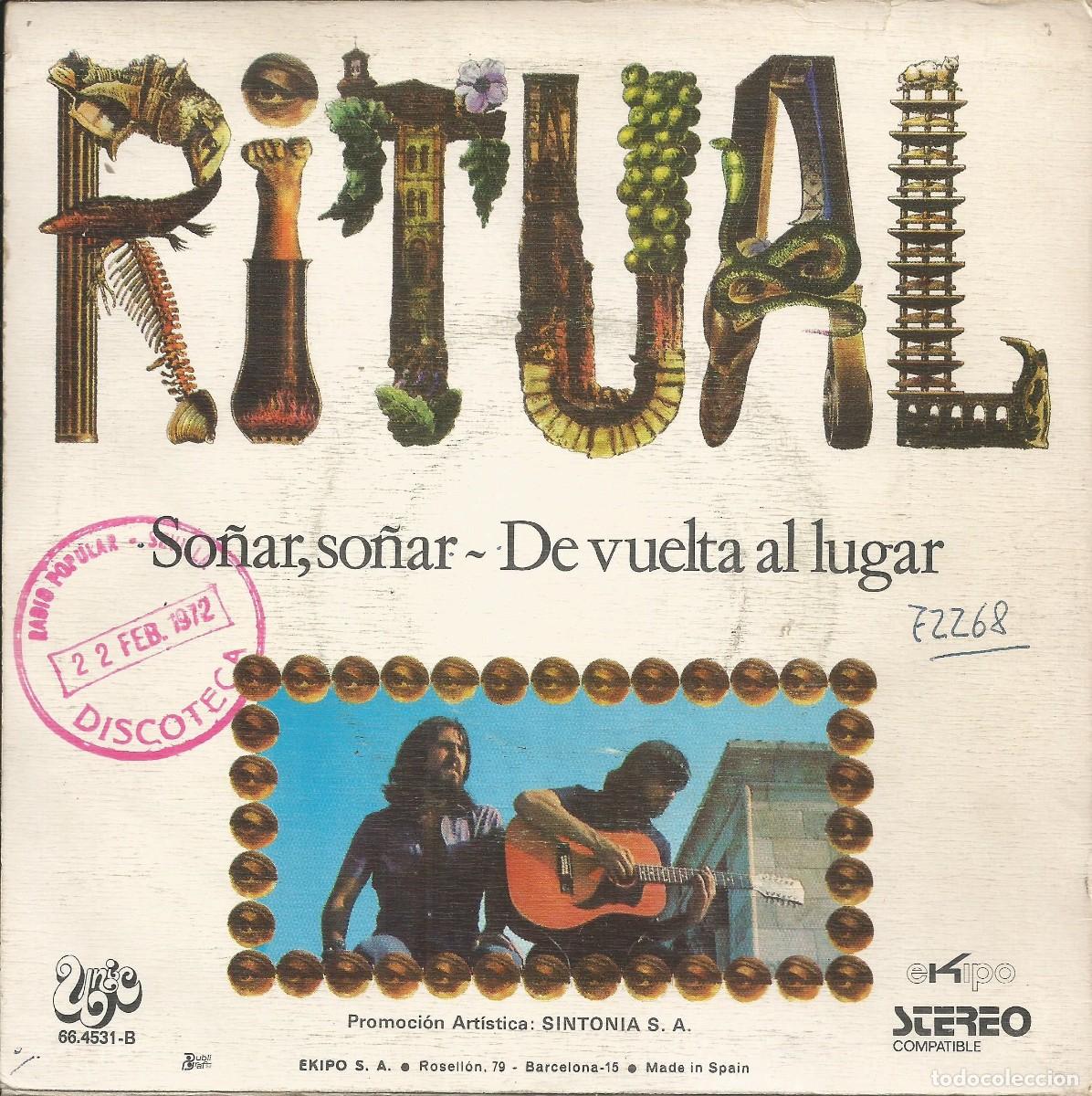 Discos de vinilo: RITUAL &middot;&middot;&middot; So&ntilde;ar, So&ntilde;ar / De Vuelta Al Lugar - (Single) - Foto 2