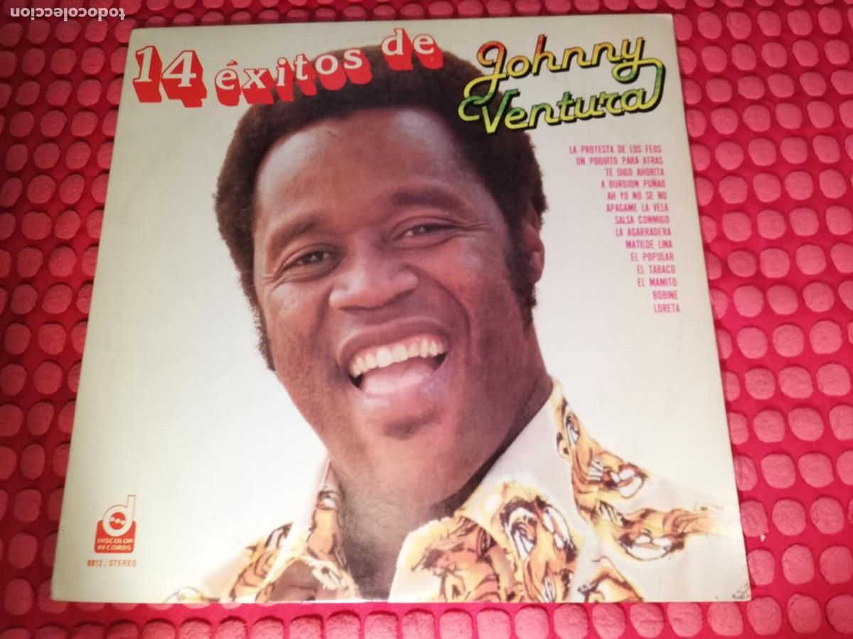 Discos de vinilo: 14 &Eacute;xitos De Johnny Ventura USA 1981 LP - Foto 1