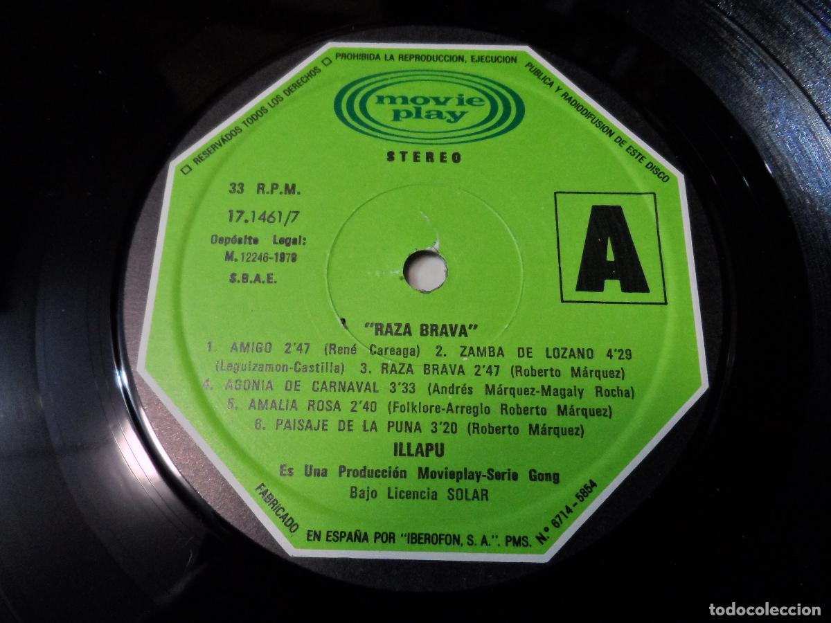 Discos de vinilo: Illapu - Raza Brava (SPAIN 1979) - Foto 3
