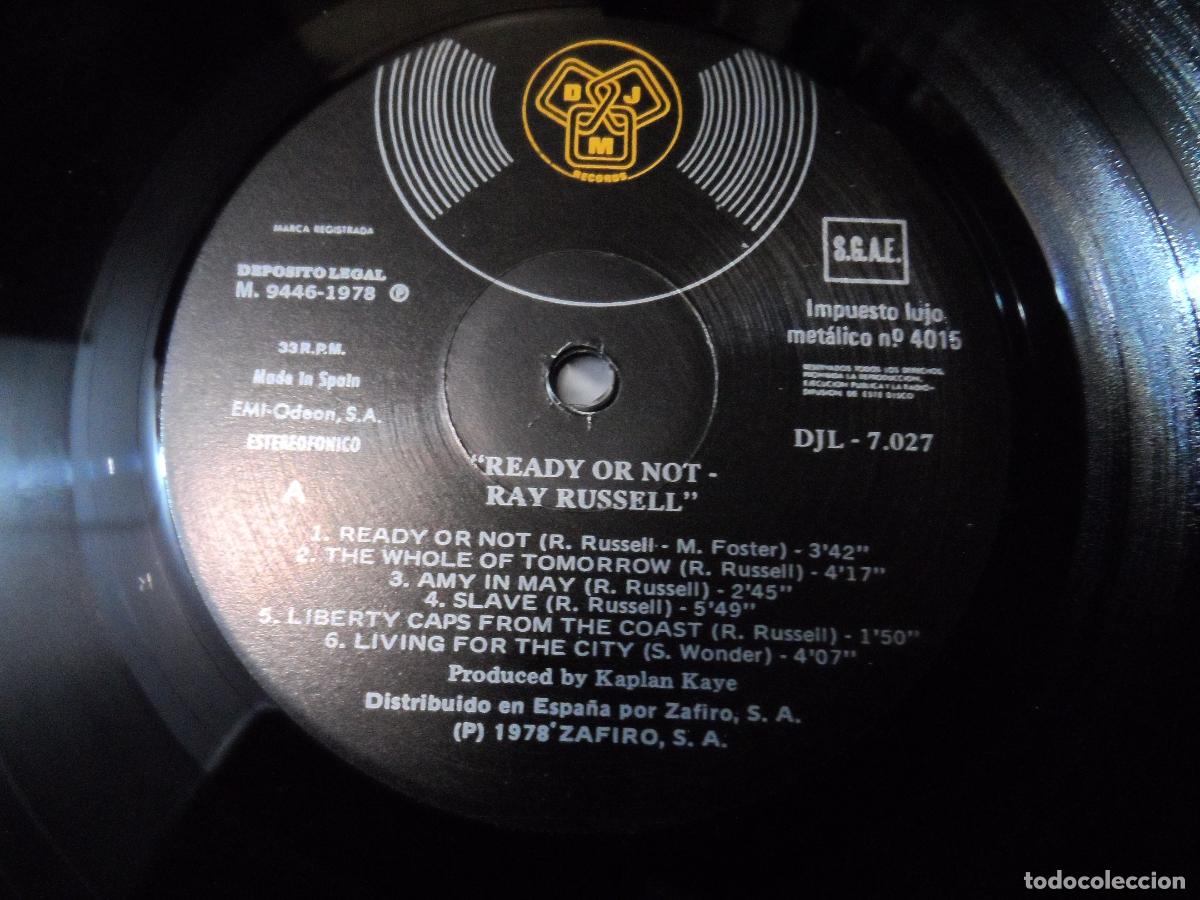 Discos de vinilo: Ray Russell - Ready Or Not (SPAIN 1978) - Foto 3