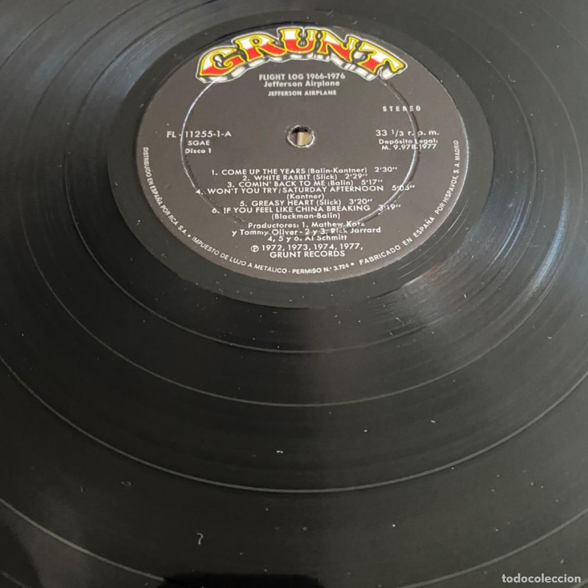 Discos de vinilo: JEFFERSON AIRPLANE FLIGHT LOG DOBLE - Foto 5