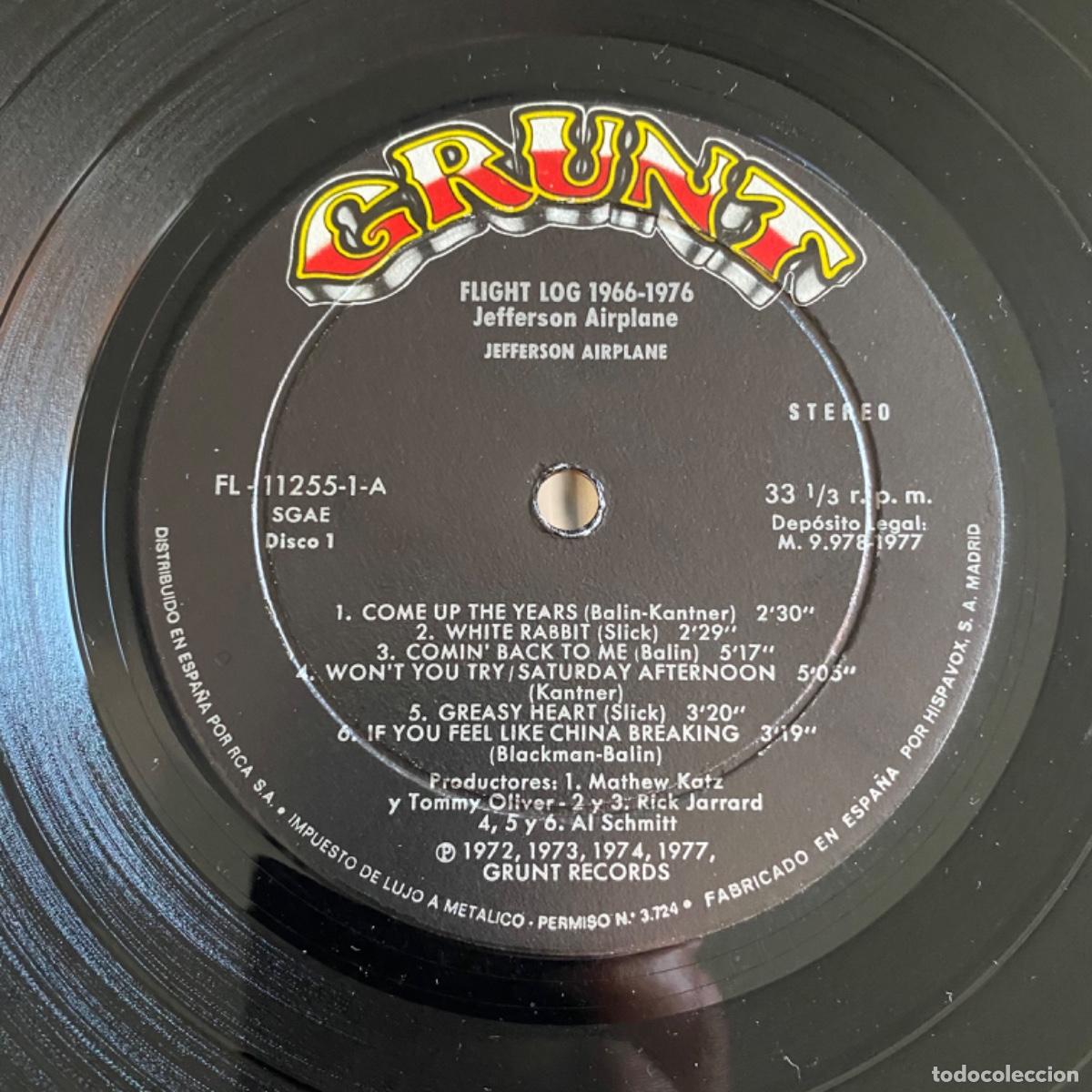 Discos de vinilo: JEFFERSON AIRPLANE FLIGHT LOG DOBLE - Foto 6
