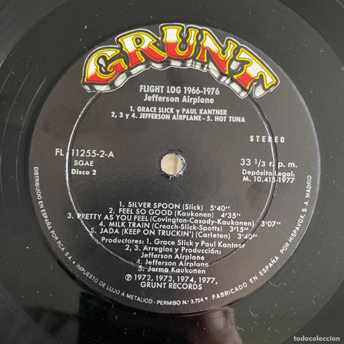 Discos de vinilo: JEFFERSON AIRPLANE FLIGHT LOG DOBLE - Foto 10