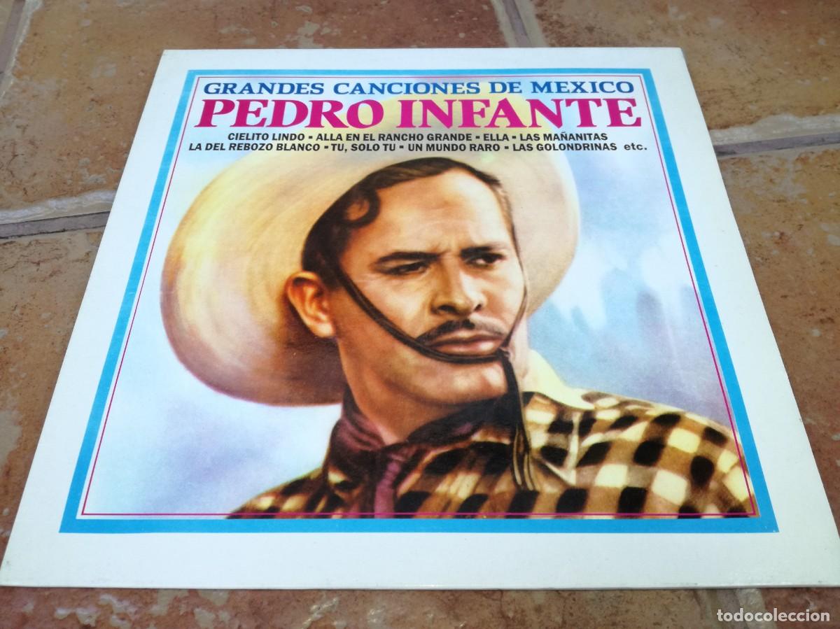 Disques de vinyle: PEDRO INFANTE-GRANDES CANCIONES DE MEXICO-EN MUY BUEN ESTADO