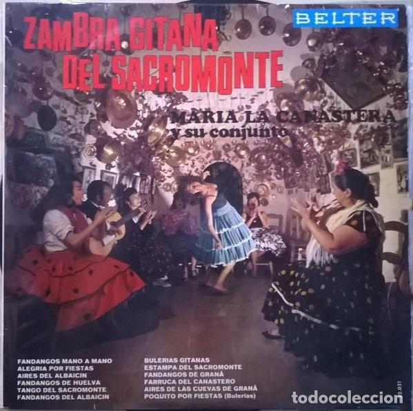 Discos de vinilo: Maria La Canastera Y Su Conjunto &ndash; Zambra Gitana Del Sacromonte - Foto 1