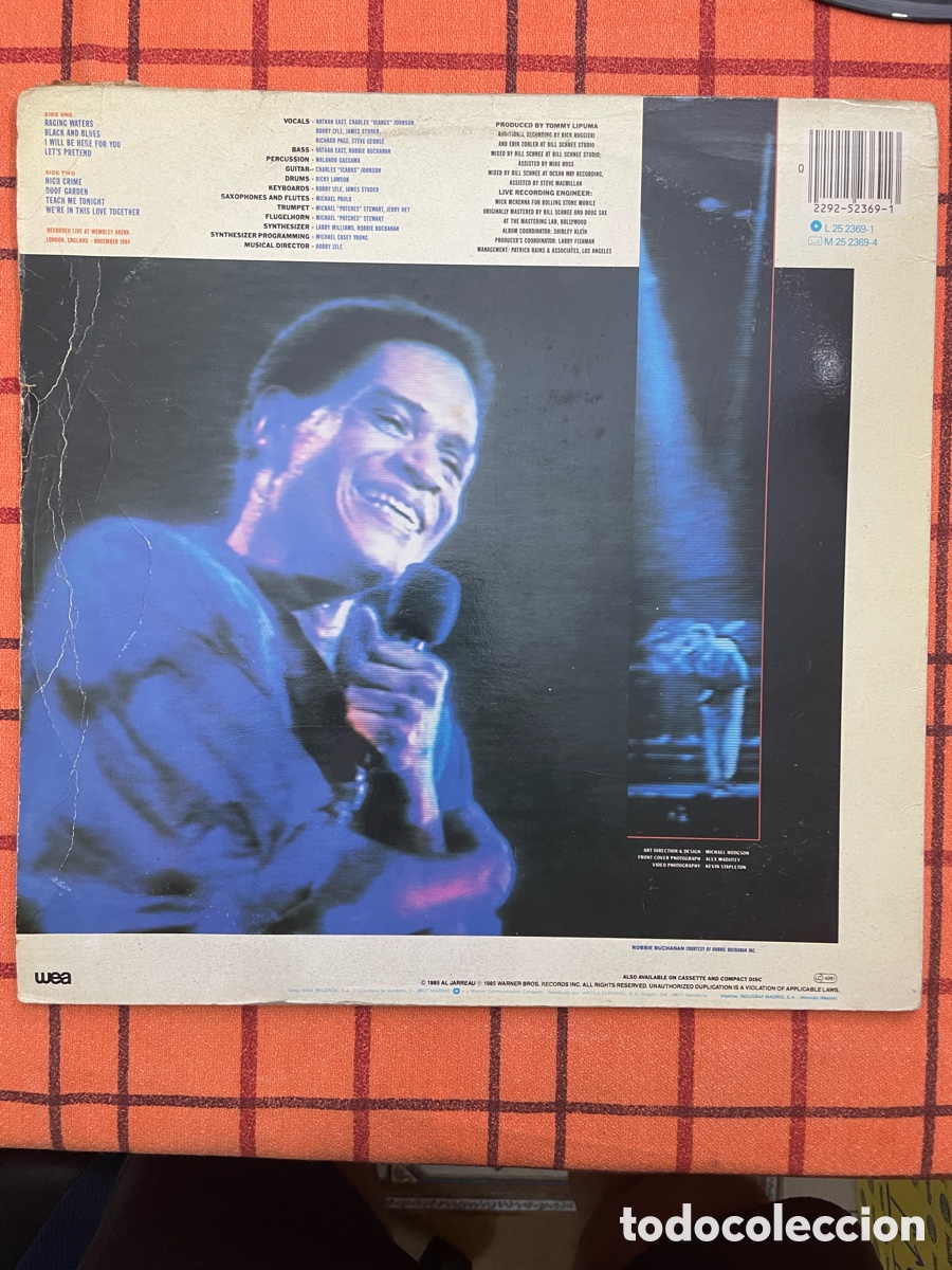 Discos de vinilo: LP Al Jarreau In London - Foto 2
