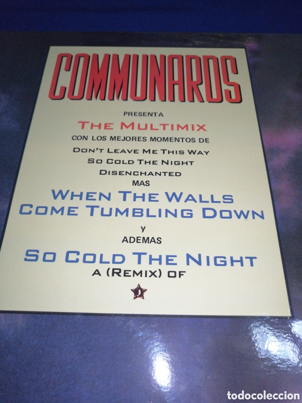 Discos de vinilo: COMMUNARDS - THE MULTIX - POLIGRAM 1987- A 45 RPM - Foto 5