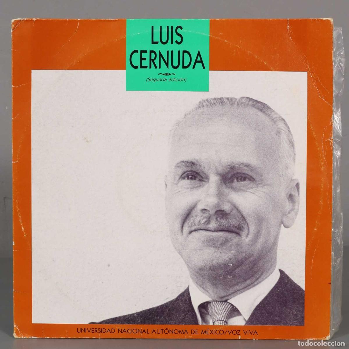 Discos de vinilo: LP. LUIS CERNUDA VOZ VIVA - Foto 1